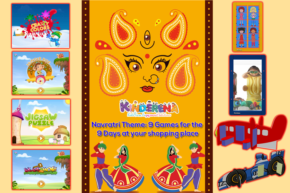 Navratri Theme - 9 Games for the 9 Days at your shopping place.